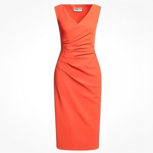 Chiara Boni la petite robe ALIKI dress Tangerine color sz6